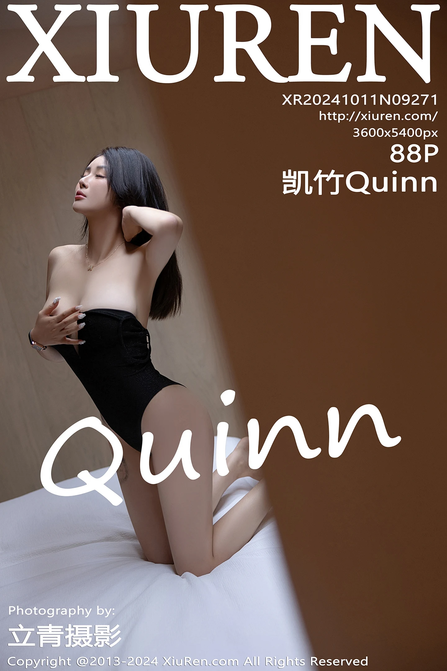 [XiuRen秀人网]No.9271_模特凯竹Quinn性感黑色上衣露黑色情趣内衣秀惹火身材诱惑写真88P-秀人网 - XiuRen.Space